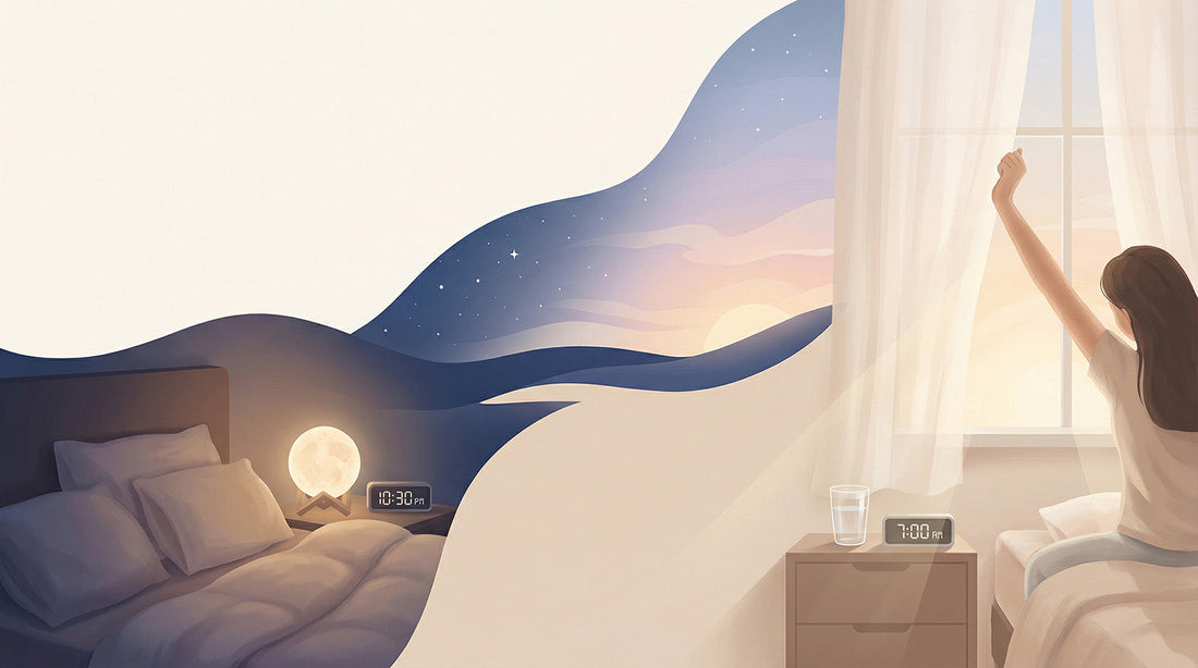 consistent sleep schedule and healthy daily rhythm