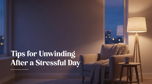 Calm evening scene representing relaxation and unwinding after a stressful day